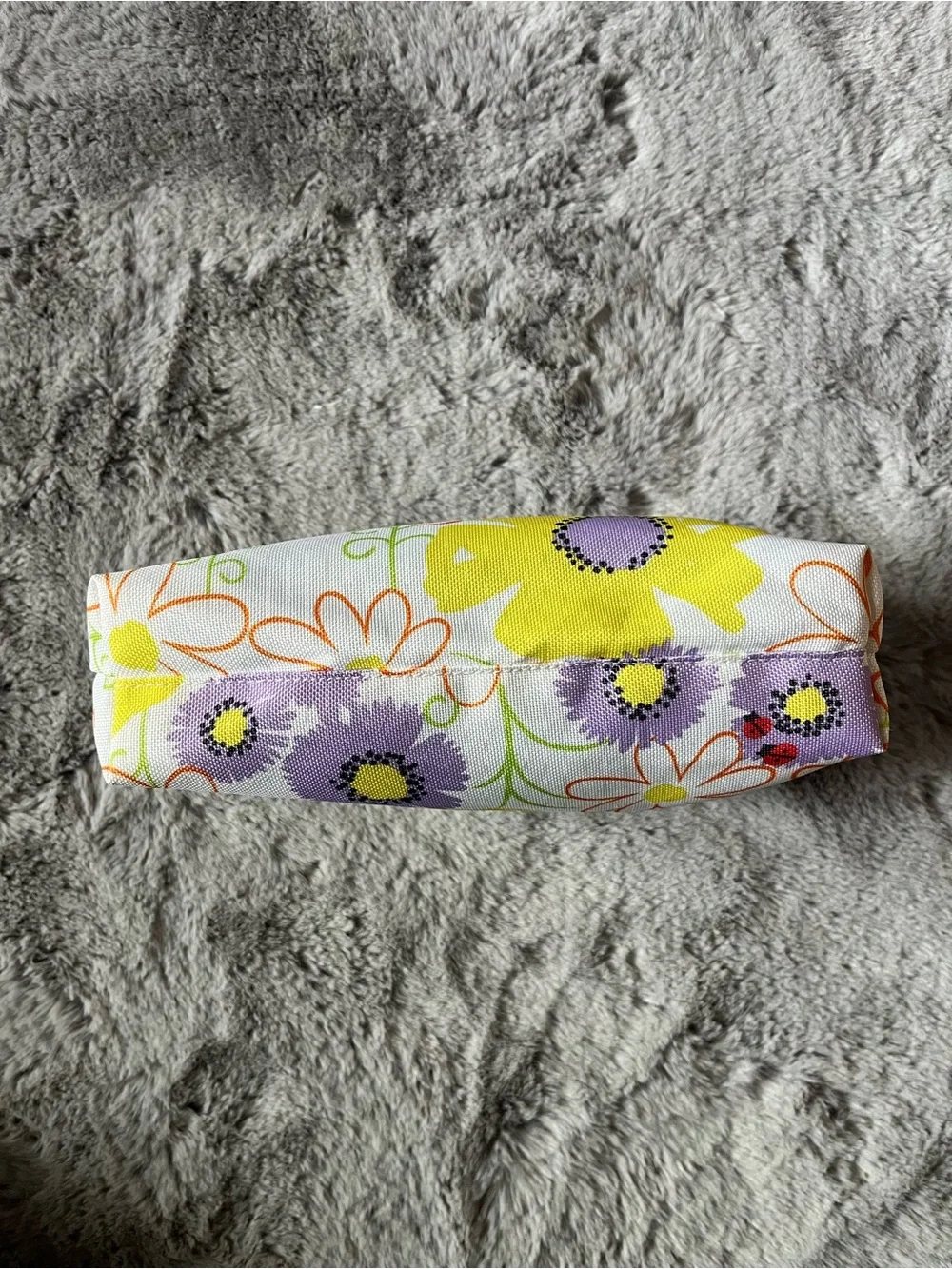 Clinique Floral Cosmetic Pouch - Yellow, Purple & Orange